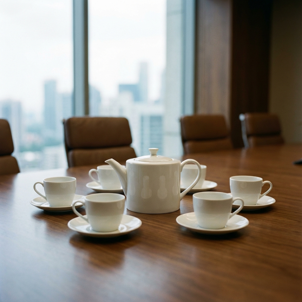 Bộ ấm chén in logo cao cấp