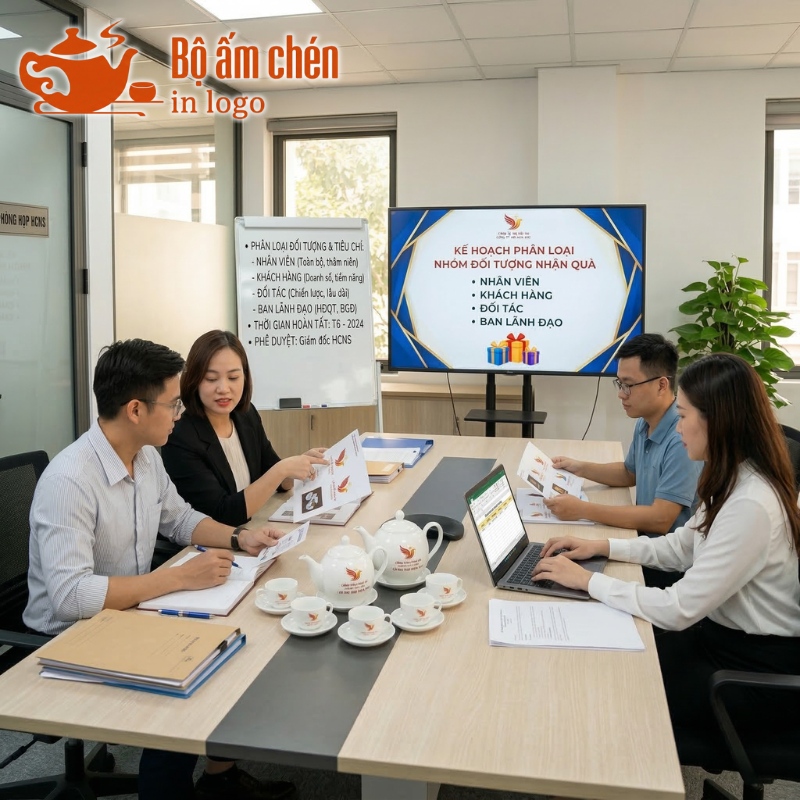 kế hoạch đặt mua bộ ấm chén in logo làm quà tặng doanh nghiệp (2)