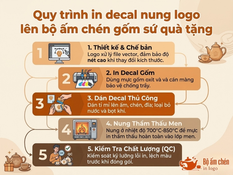 quy trình in decal nung logo lên bộ ấm chén quà tặng (4)